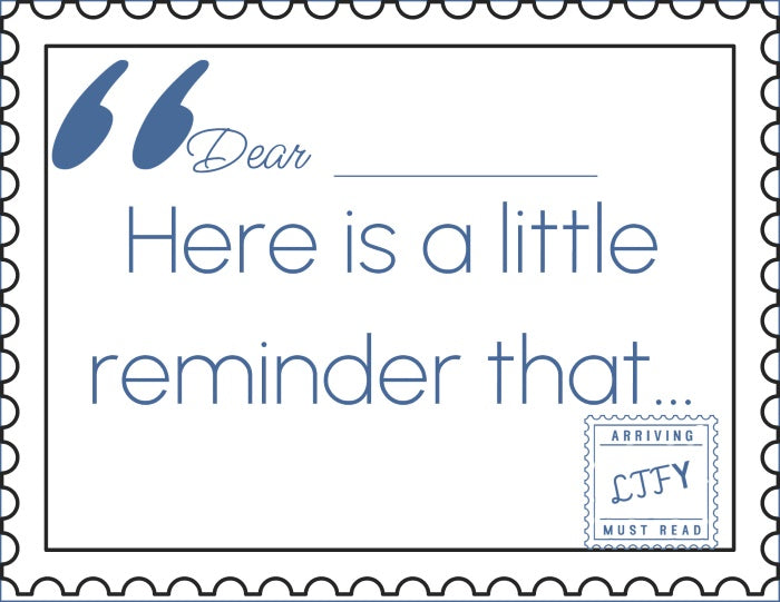 Text with a decorative border and a stamp-like graphic on a white background